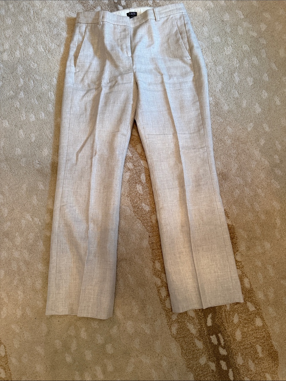 J. Crew Light Beige womens Dress Pants - Tailored Straight
